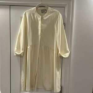 Tuckernuck ivory royal shirt dress